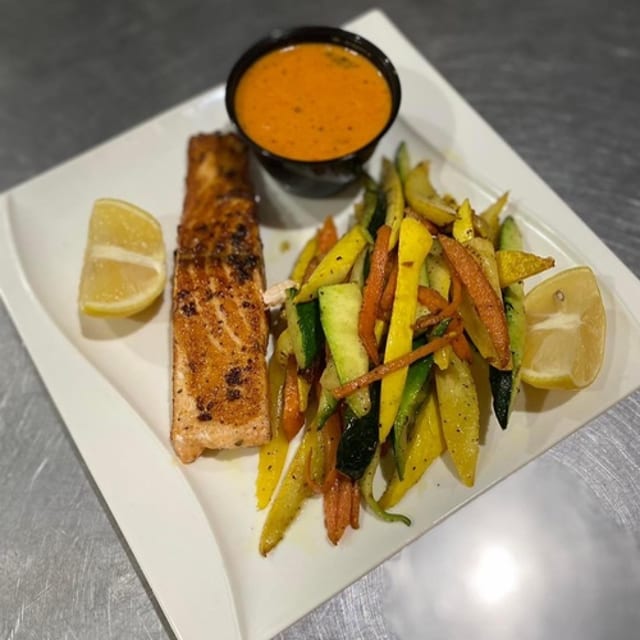 Grilled Salmon.