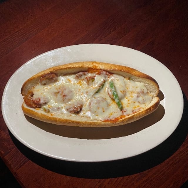 Sausage & Pepper Parm Sub.