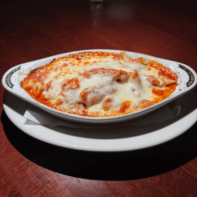 Family baked ziti.